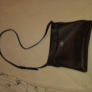 Brown Coach Cross-Body Purse